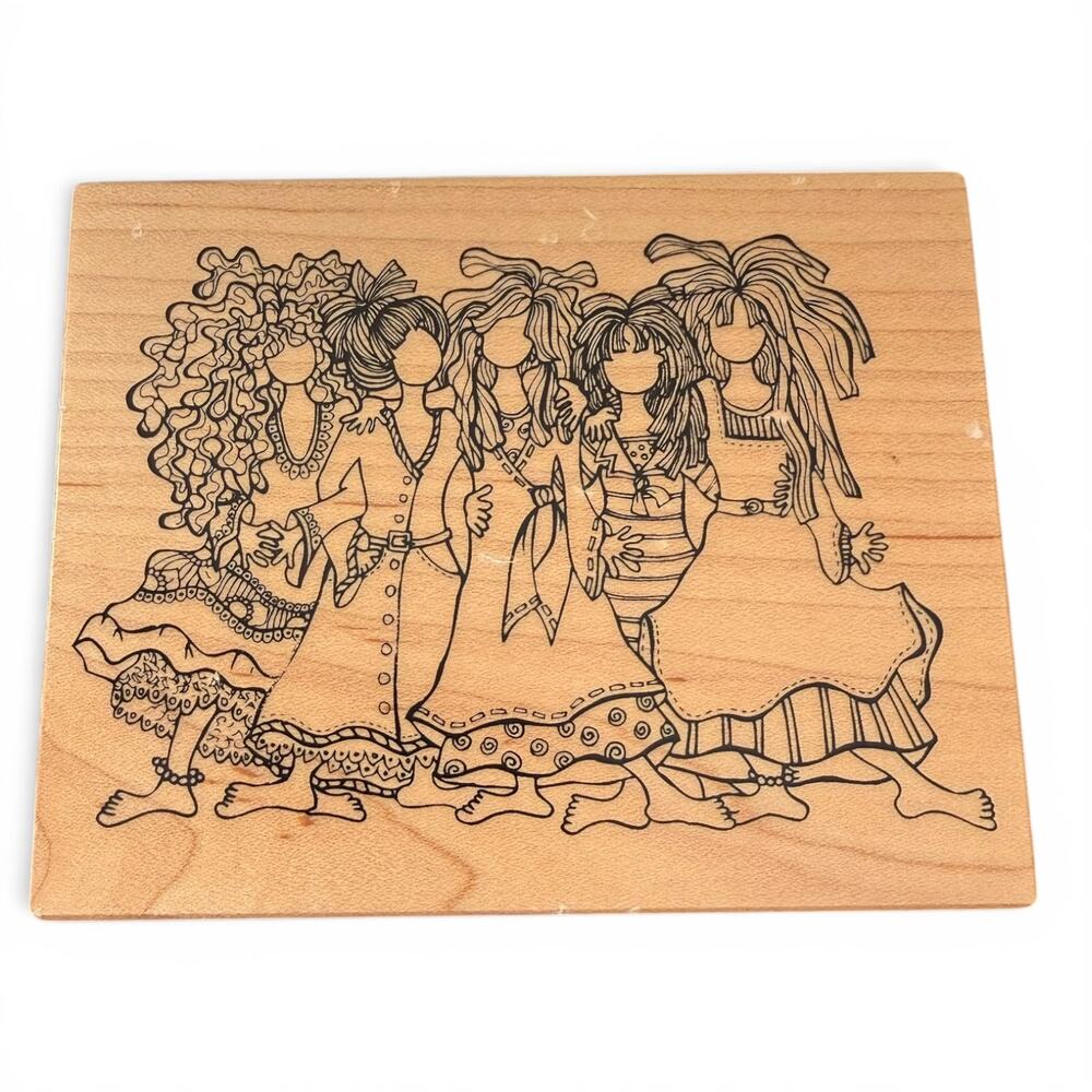 Suzy Toronto PSX Sacred Sisterhood K-3579 Rubber Stamp RARE